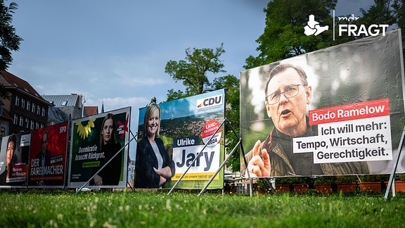 Wahlplakate in Eisenach