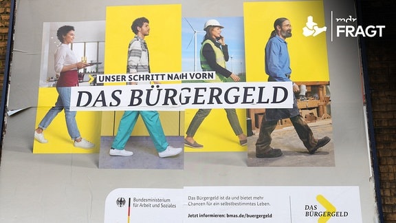 Plakatwerbung Bundesministerium für Arbeit und Soziales für das Bürgergeld