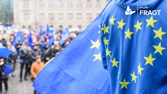 Demonstration von Pulse of Europe unter dem Motto Einheit Europas
