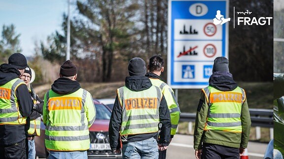 Grenzkontrolle an der Grenze zu Bayern