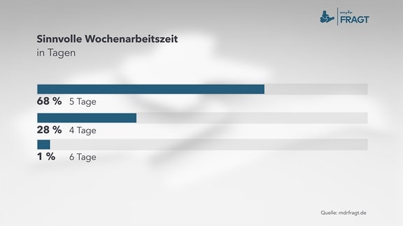 MDRfragt - Sinnvolle Wochenarbeitszeit in Tagen