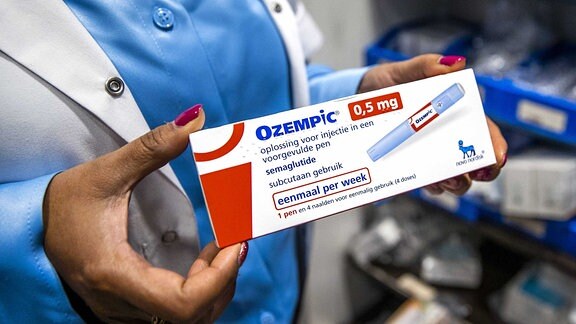 Packung des Diabetes Medikaments Ozempic.