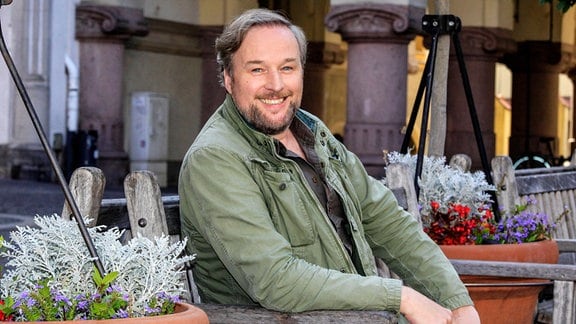 Stephan Grossmann bei einem exklusiven Fotoshooting am Rande der Dreharbeiten zum Kriminalfilm Wolfsland