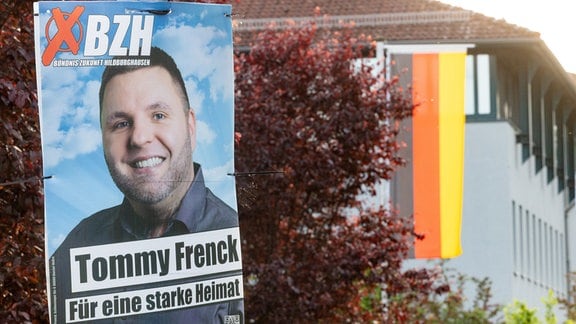 Wahlplakat: Tommy Frenck, Bündnis Zukunft Hildburghausen