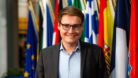 Der deutsche EU-Abgeordnete Moritz Körner (FDP, Fraktion Renew Europe)