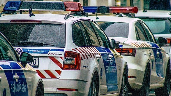 Polizei-PKW in Budapest/ Ungarn