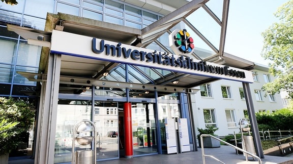 Der Eingangsbereich des Universitätsklinikums in Essen