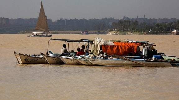 Fischerboote auf dem Nil