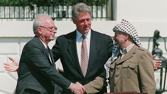 Yitzhak Rabin, Bill Clinton, Yasser Arafat