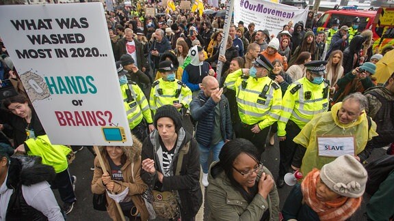 Anti Lockdown Protest in London (24. Oktober 2020)