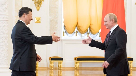 Xi Jinping und Wladimir Putin, 2020