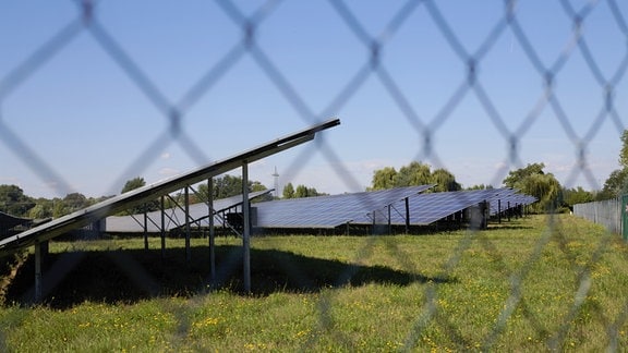 Photovoltaikanlagen im Solarpark Bitterfeld-Holzweißig