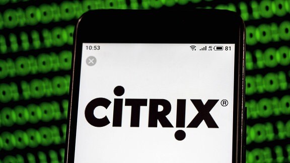 Das Citrix-Logo auf einem Smartphone