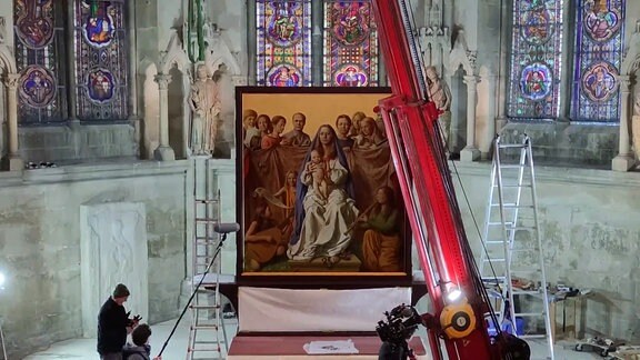 Der Cranach-Triegel-Altar wird wieder im Naumburger Dom aufgebaut