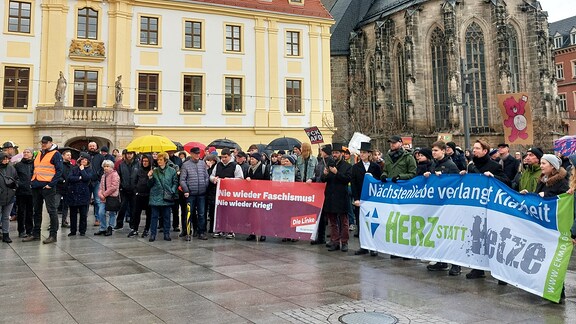 Demo in Weißenfels für Demokratie und Weltoffenheit am 4. Februar 2024
