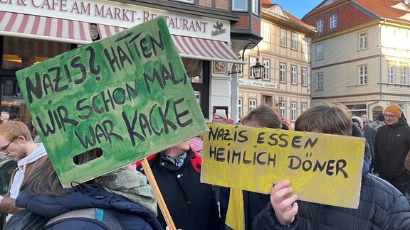 Demonstration gegen rechts in Wernigerode