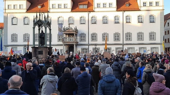 Demonstration in Wittenberg
