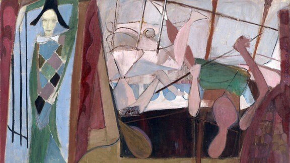 Alexander Camaro: Artistinnen (Legende), 1947, Öl auf Leinwand, 139,5x190,5