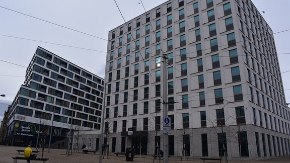 Zwei neu gebaute Hotels am Riebeckplatz in Halle