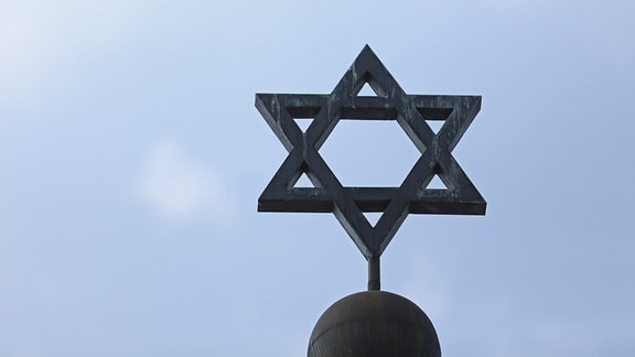 Der Stern der Synagoge der Jüdischen Gemeinde Halle/Saale (Sachsen-Anhalt)