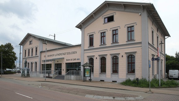 Der Bahnhof in Lutherstadt Eisleben