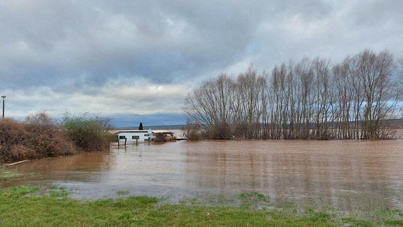 Hochwasser Stausee Kelbra, 3. Januar 2024