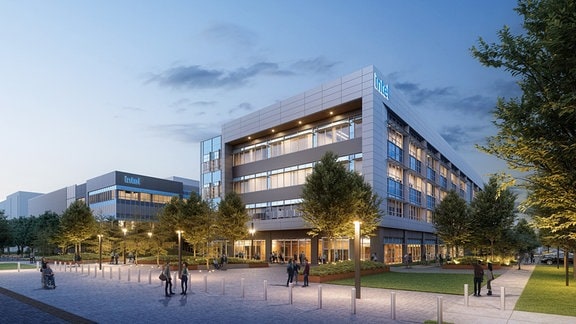 So soll der neue Campus auf dem Intel-Gelände aussehen.
