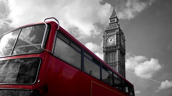 London Bus und Big Ben