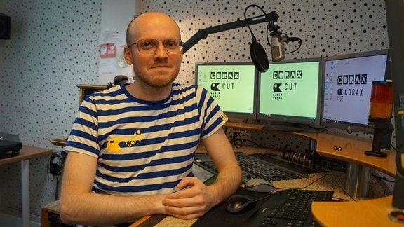 Joshua Riehl von Radio Corax in Halle