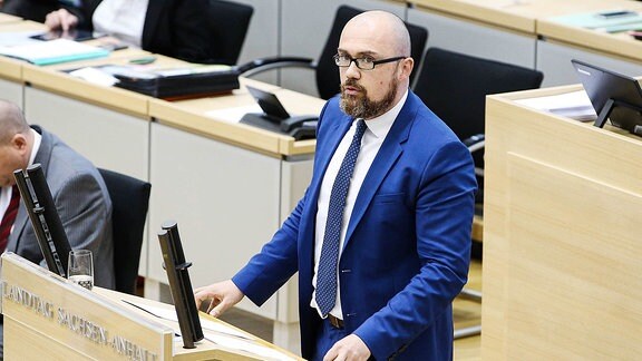 Hans-Thomas Tillschneider (AfD) im Landtag
