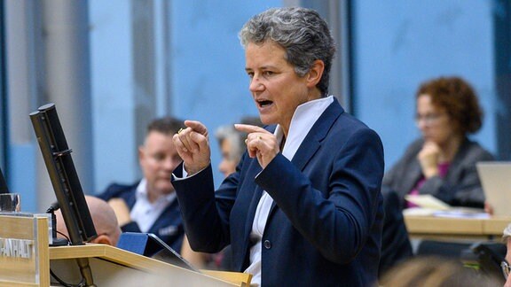 Lydia Hüskens (FDP) im Landtag