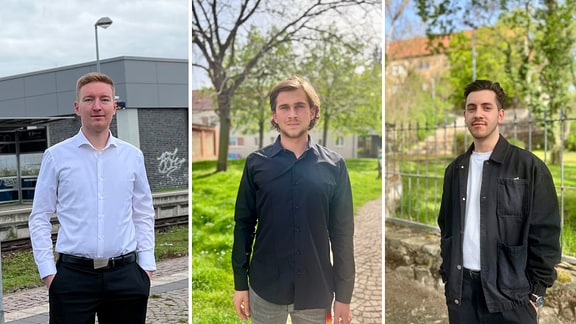 Junge Kommunalpolitiker: Alexander Glattki, Marc Zeidler, Sean Winkler
