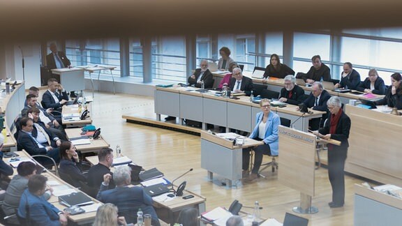 Eine Debatte im Landtag von Sachsen-Anhalt.