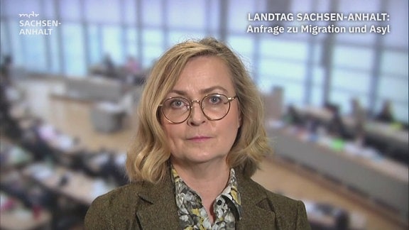 MDR-Politikreporterin Sabine Falk-Bartz