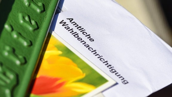 Amtliche Wahlbenachrichtigung für die Europawahl im Briefkasten