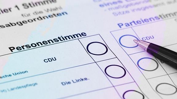 Stimmzettel für die Briefwahl zu den Landtagswahlen
