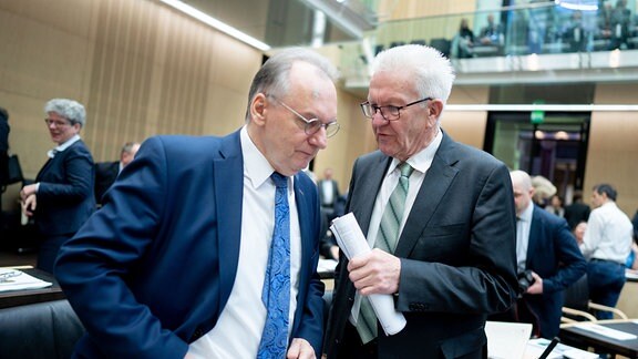 Reiner Haseloff und Winfried Kretschmann