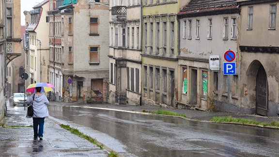 Straße in Zeitz, 2019