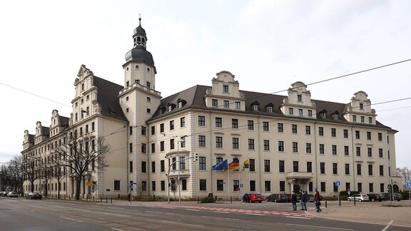 Das Innenministerium von Sachsen-Anhalt in Magdeburg