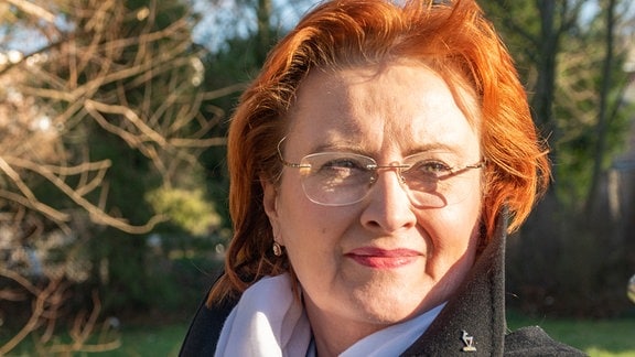 Porträt einer Frau, die Bürgermeister von Haldensleben werden möchte