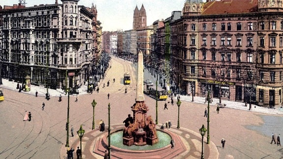 Hasselbachplatz mit Brunnen, Aufnahme um 1935