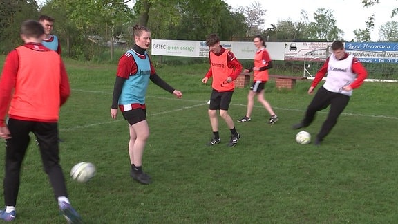 Karla Schöbel vom VfL Gehrden beim Training