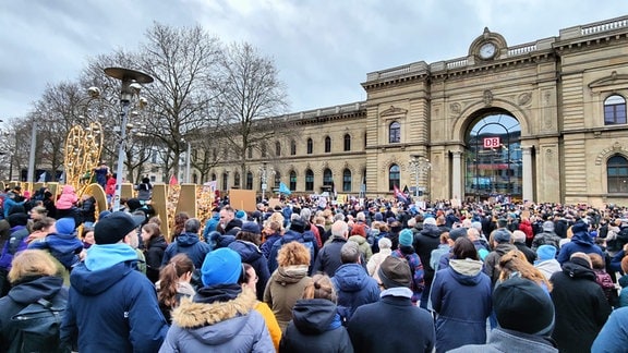 Demo gegen Rassismus in Magdeburg am 4. Februar 2024