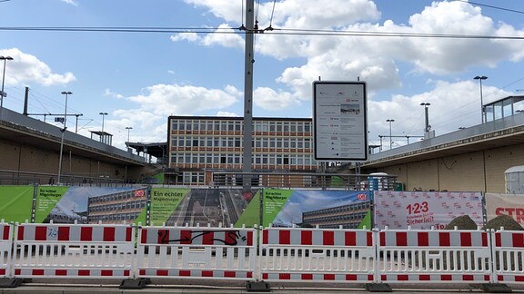 Baustelle am Kölner Platz in Magdeburg