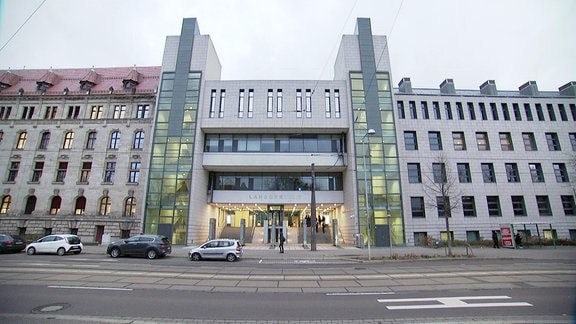 Außenansicht vom Landgericht Magdeburg