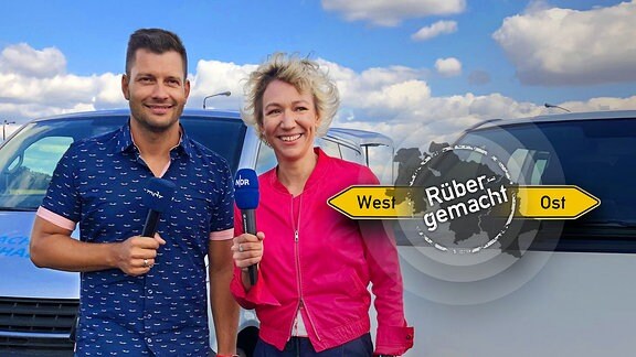 NDR-Reporterin Christina von Saß und MDR-Reporter Stefan Bernschein