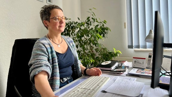Martina Engelhard-Oxe von der Suchtberatungsstelle Haldensleben