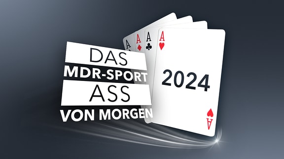 Grafik mit der Aufschrift "Das MDR-Sport-Ass von morgen"