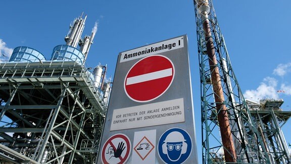 Anlagen der SKW Stickstoffwerke Piesteritz GmbH. Bei Deutschlands gröÃtem Stickstoff- und Ammoniakhersteller herrscht Produktionsstopp aufgrund der Gasknappheit.