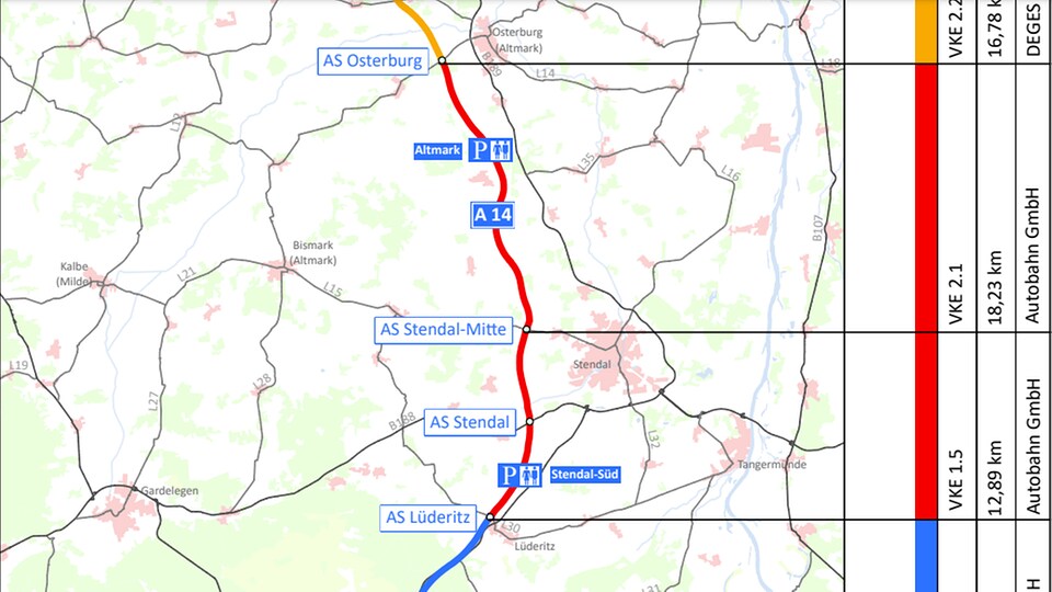 Karte A14-Nordverlängerung In Sachsen-Anhalt | MDR.DE